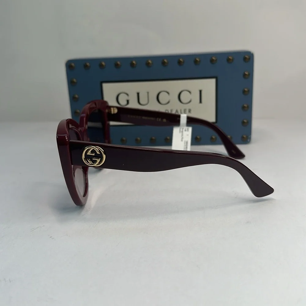 New Authentic Gucci Oversized GG0327S 006 Butterfly Sunglasses - Picture 11 of 15